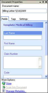 Tasks Pane - Document